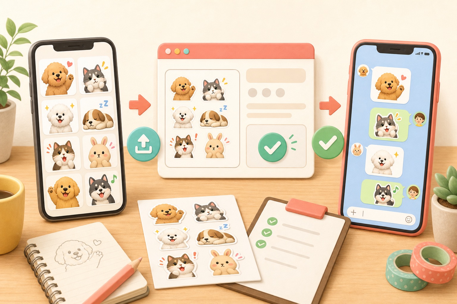 LINEスタンプ販売申請ガイドのイメージ
